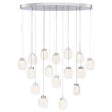 Eurofase Gold US 37194-027 - PAGET,16LT OVAL LED CHAND,CHR