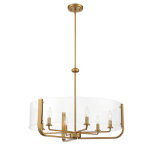 Eurofase Gold US 38155-017 - CAMPISI,6LT CHANDELIER,BRASS