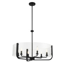 Eurofase Gold US 38155-031 - CAMPISI,6LT CHANDELIER,BLACK