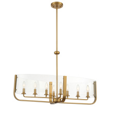 Eurofase Gold US 38157-011 - CAMPISI,8LT,OVAL,CHA,BRASS