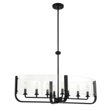 Eurofase Gold US 38157-035 - CAMPISI,8LT,OVAL,CHA,BLACK