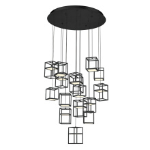 Eurofase Gold US 38259-023 - FERRO,16LT LED CHAND,BLK