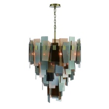 Eurofase Gold US 43876-013 - COCOLINA,19LT CHANDELIER,BRA