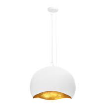 Eurofase Gold US 46439-024 - BALEIA, 3LT 24IN PEND, WHT&GLD