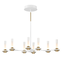 Eurofase Gold US 45714-023 - TORCIA, 8LT CHANDELIER, WHITE