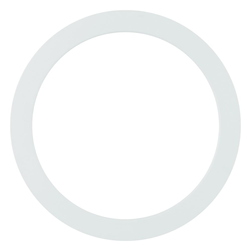 9" White  Round Magnetic Trim For Trago