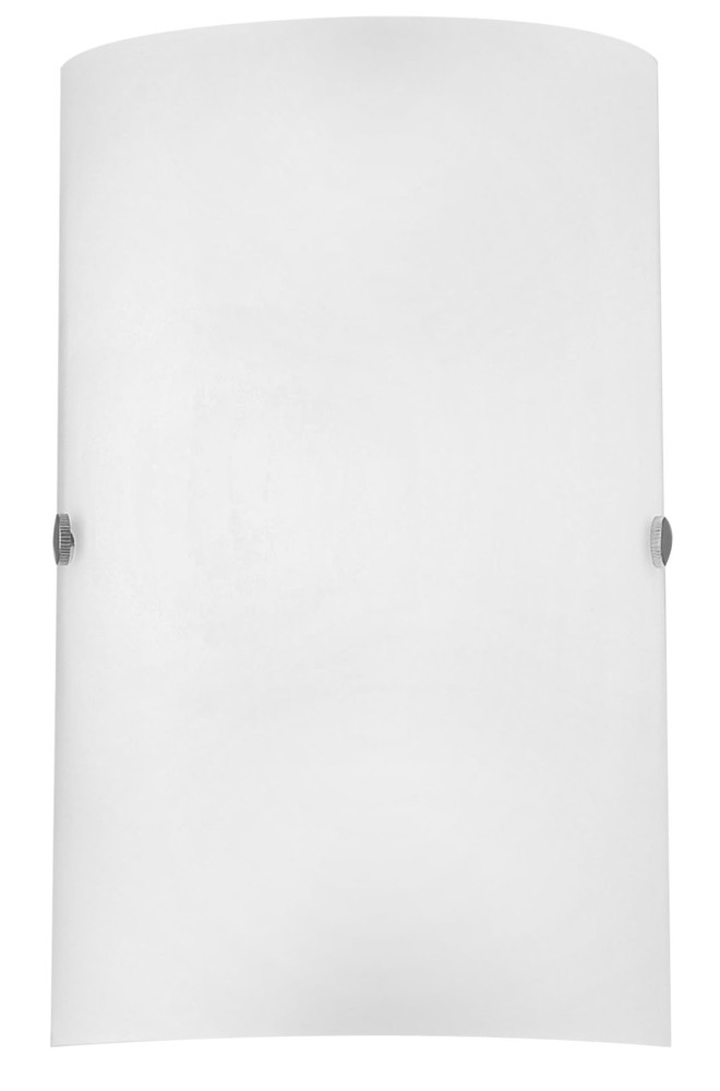 1 LT Wall Light w/ Matte Nickel Finish & White Frosted Glass
