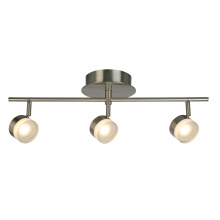 Eglo 203998A - 3 LT Integrated LED Track Light w/ Brushed Nickel Finish & Adjustable Lamp Heads