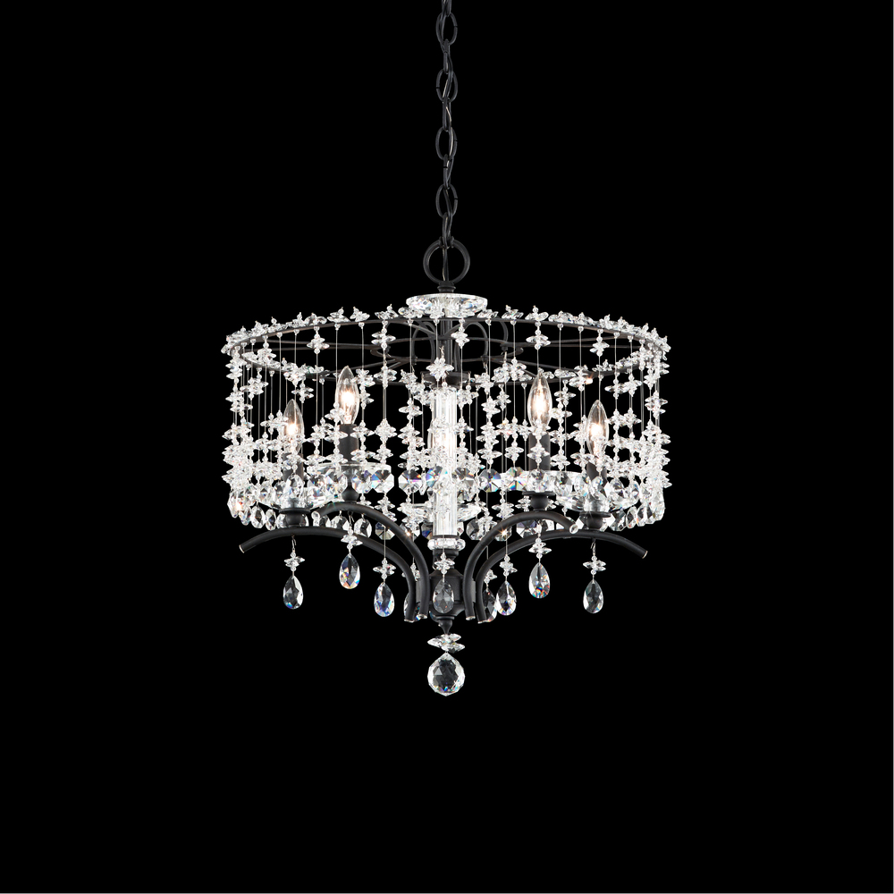 Bella Rose 5 Light 120V Chandelier in Etruscan Gold with Radiance Crystal