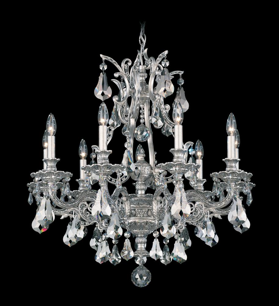 Sophia 9 Light 120V Chandelier in Etruscan Gold with Heritage Handcut Crystal