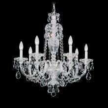 Schonbek 1870 2995-211H - Sterling 7 Light 120V Chandelier in Aurelia with Heritage Handcut Crystal