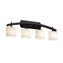 Justice Design Group FSN-8594-30-MROR-MBLK - Archway 4-Light Bath Bar