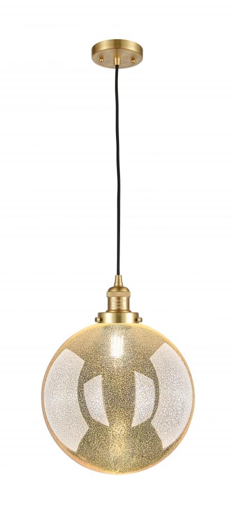Beacon - 1 Light - 12 inch - Satin Gold - Cord hung - Mini Pendant