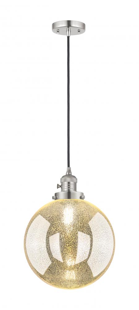 Beacon - 1 Light - 10 inch - Polished Nickel - Cord hung - Mini Pendant