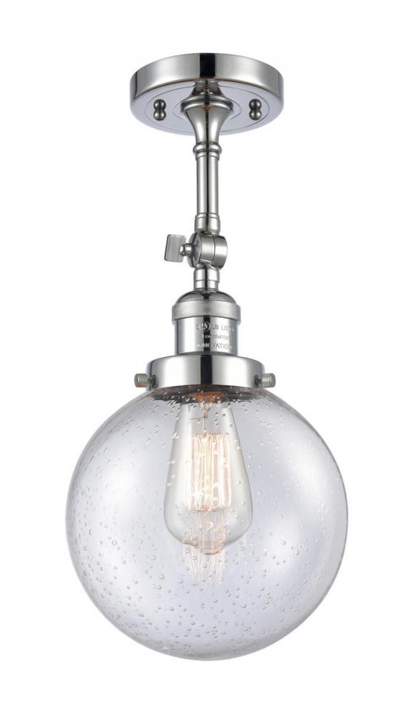 Beacon - 1 Light - 8 inch - Polished Chrome - Adjustable Semi-Flush Mount