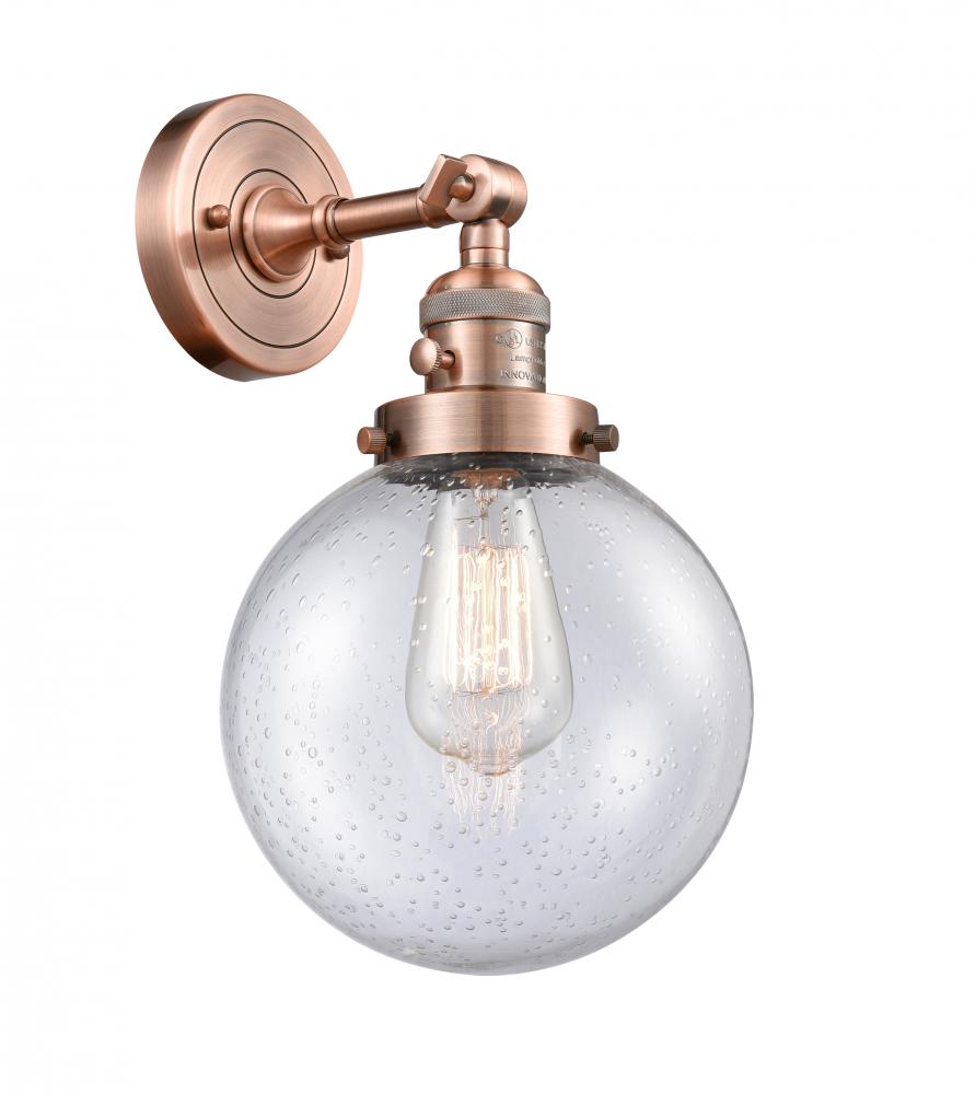 Beacon - 1 Light - 8 inch - Antique Copper - Adjustable Sconce