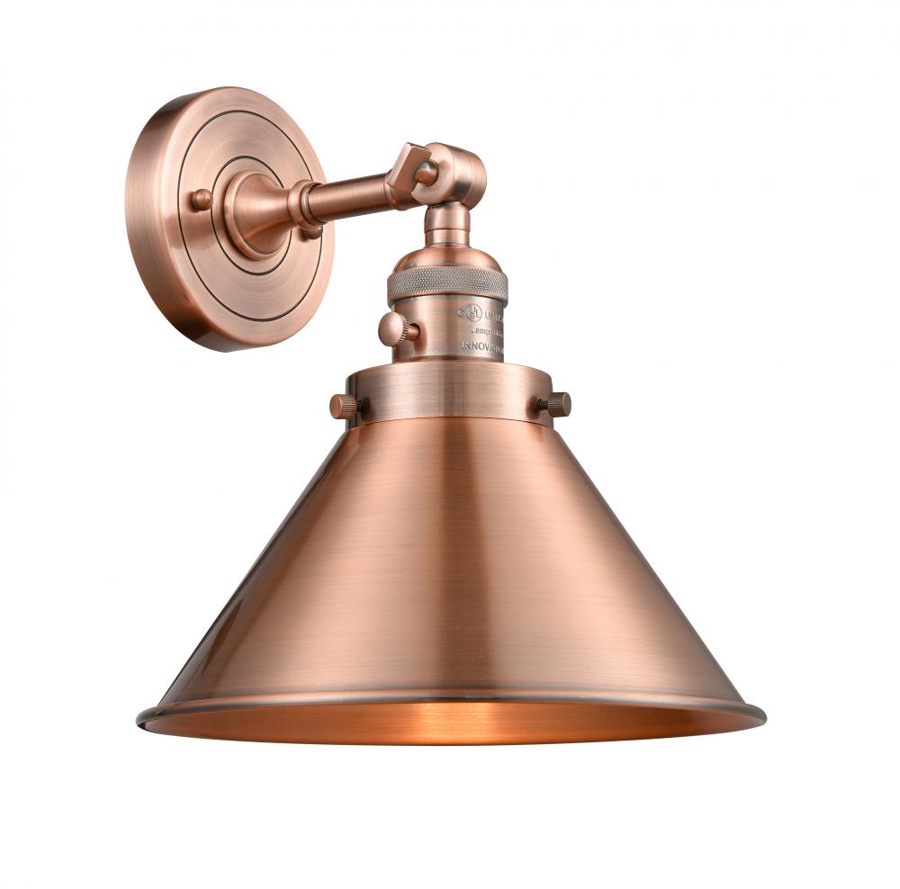 Briarcliff - 1 Light - 10 inch - Antique Copper - Adjustable Sconce
