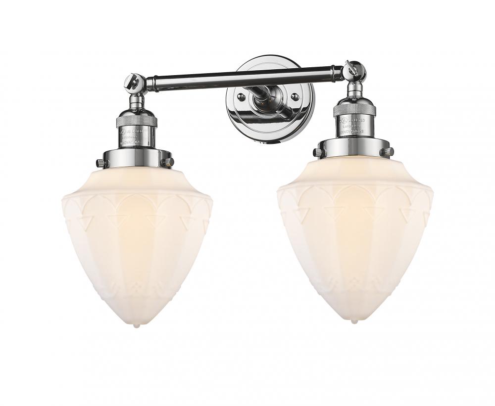Bullet - 2 Light - 18 inch - Polished Chrome - Adjustable Bath Vanity Light