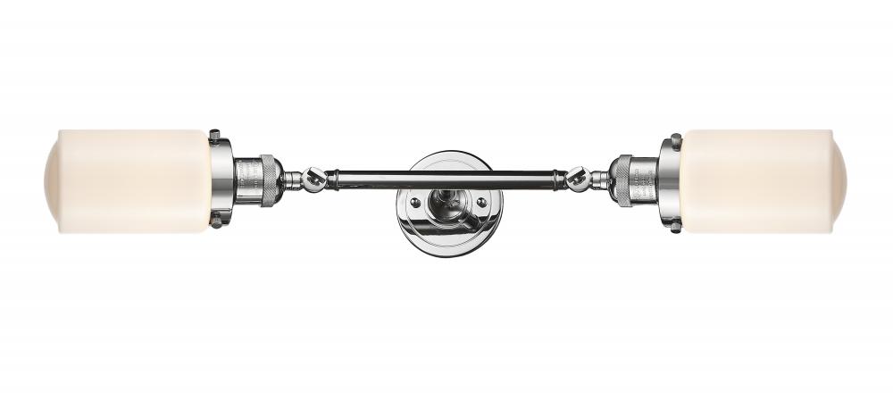 Dover - 2 Light - 5 inch - Polished Chrome - Adjustable Bath Vanity Light