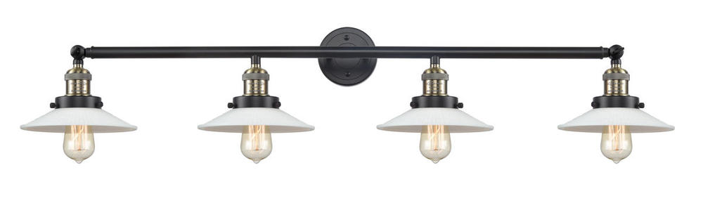 Halophane - 4 Light - 45 inch - Black Antique Brass - Adjustable Bath Vanity Light
