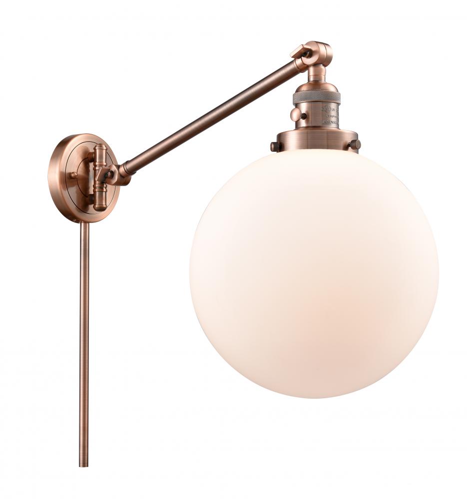 Beacon - 1 Light - 10 inch - Antique Copper -Adjustable Swing Arm