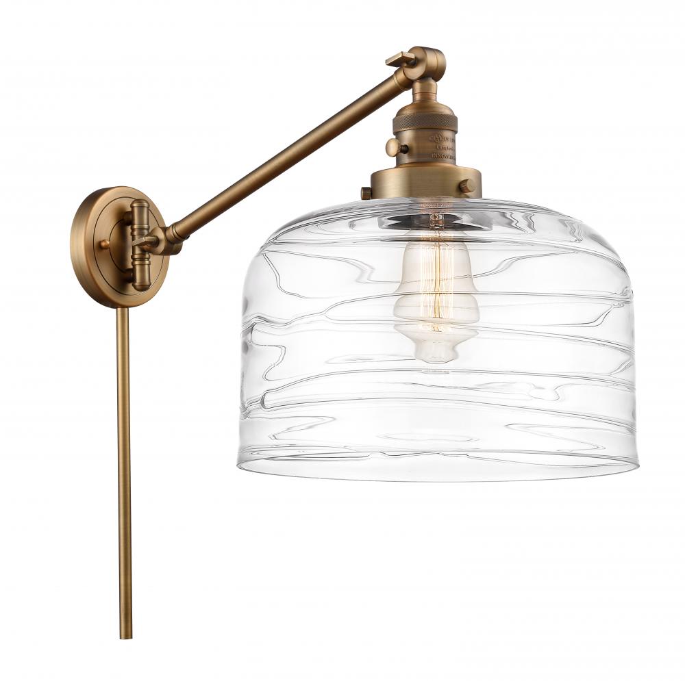 Bell - 1 Light - 12 inch - Brushed Brass -Adjustable Swing Arm