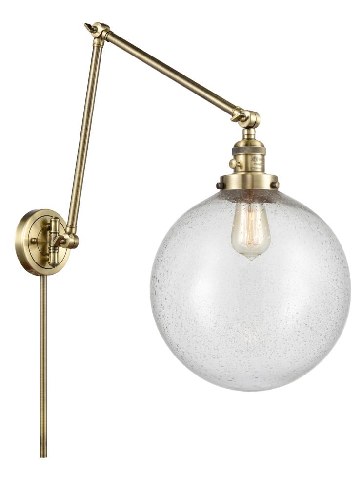 Beacon - 1 Light - 12 inch - Antique Brass -Adjustable Swing Arm