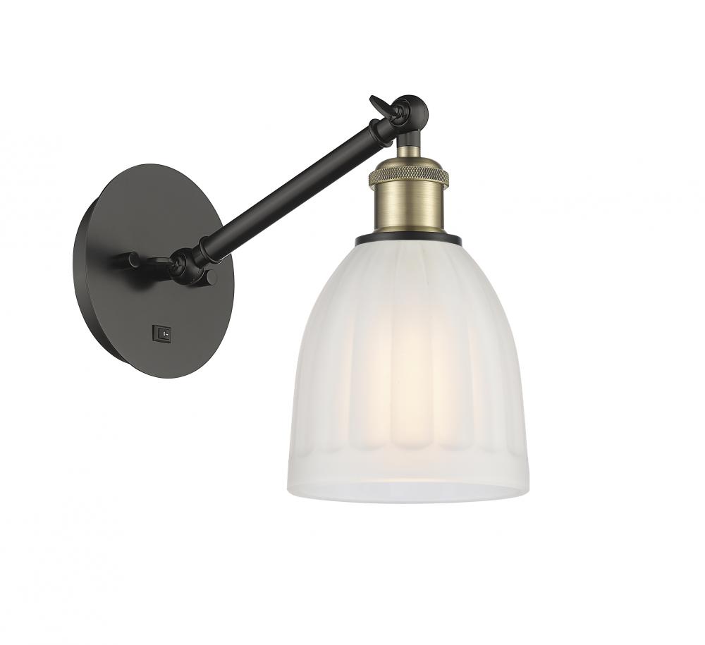 Brookfield - 1 Light - 6 inch - Black Antique Brass - Adjustable Sconce