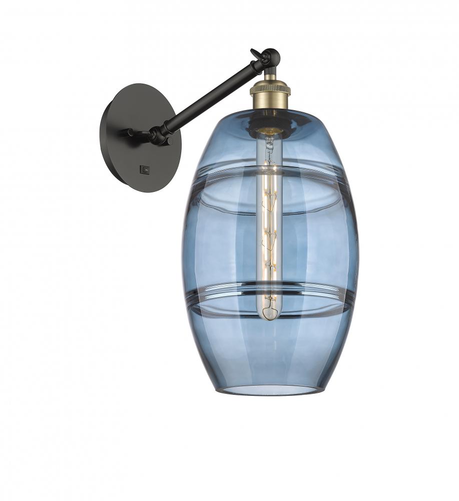 Vaz - 1 Light - 8 inch - Black Antique Brass - Adjustable Sconce