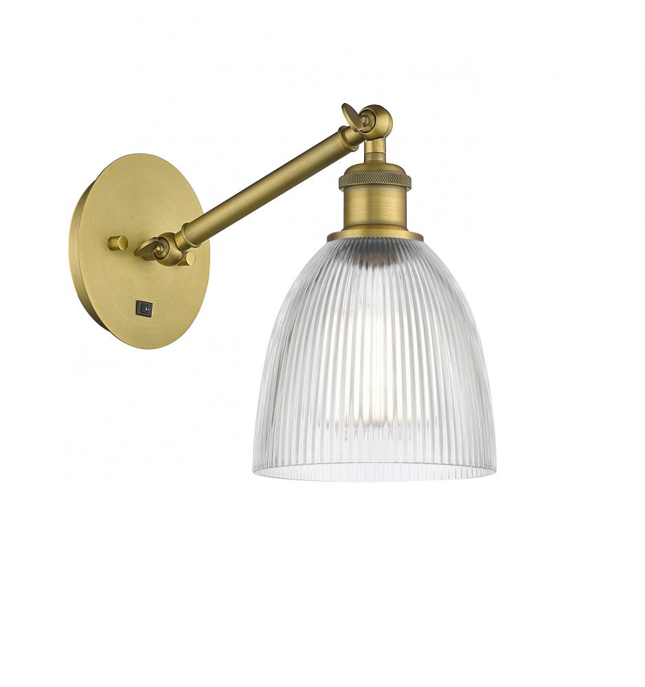 Castile - 1 Light - 6 inch - Brushed Brass - Adjustable Sconce