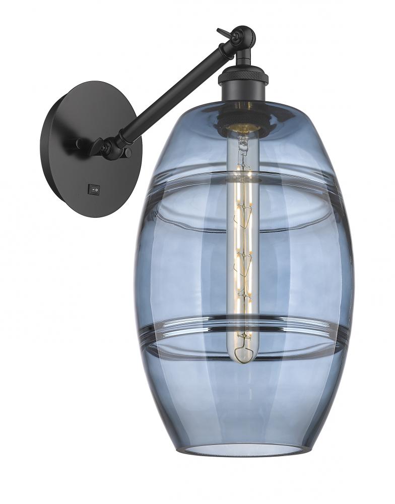 Vaz - 1 Light - 8 inch - Matte Black - Adjustable Sconce