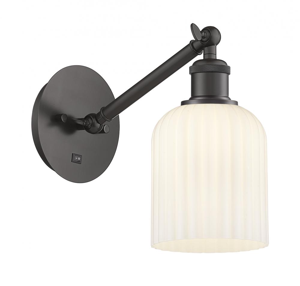 Bridal Veil - 1 Light - 5 inch - Oil Rubbed Bronze - Adjustable Sconce