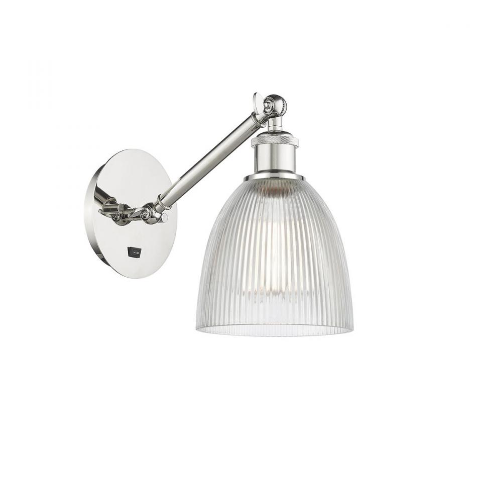 Castile - 1 Light - 6 inch - Polished Nickel - Adjustable Sconce