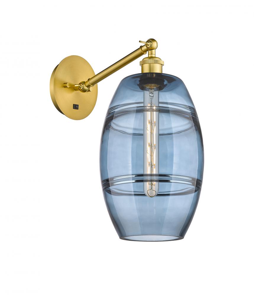 Vaz - 1 Light - 8 inch - Satin Gold - Adjustable Sconce
