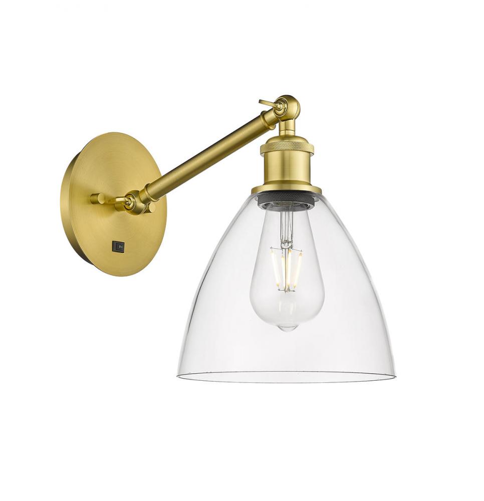 Bristol - 1 Light - 8 inch - Satin Gold - Adjustable Sconce