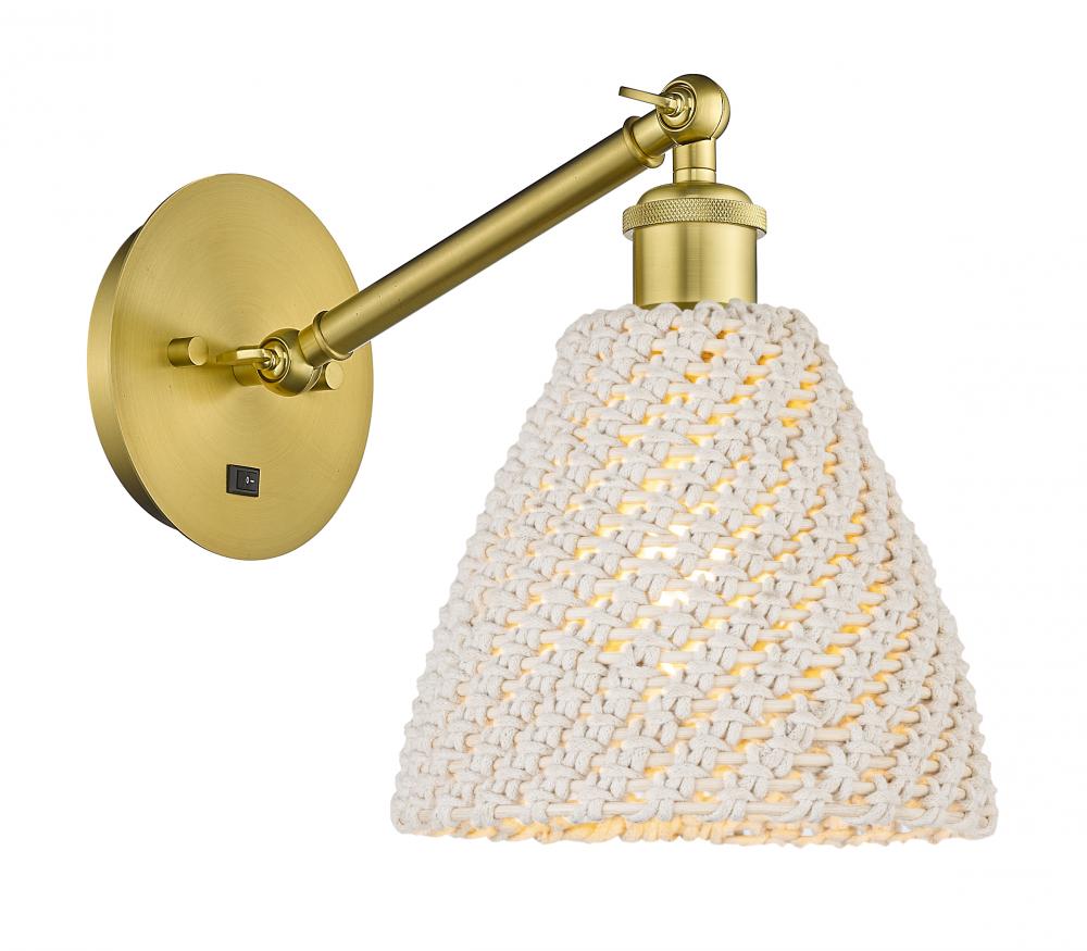 Bristol Natural - 1 Light - 8 inch - Satin Gold - Sconce