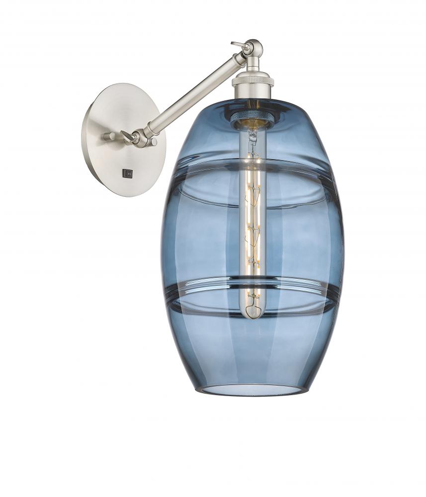 Vaz - 1 Light - 8 inch - Brushed Satin Nickel - Adjustable Sconce