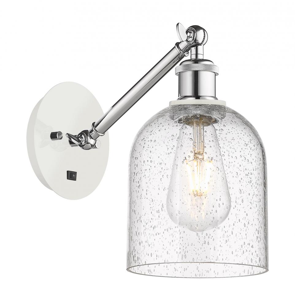 Bella - 1 Light - 6 inch - White Polished Chrome - Adjustable Sconce