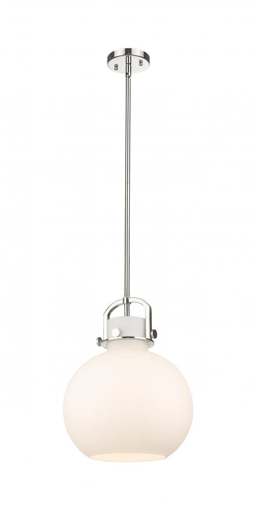 Newton Sphere - 1 Light - 12 inch - Polished Nickel - Mini Pendant