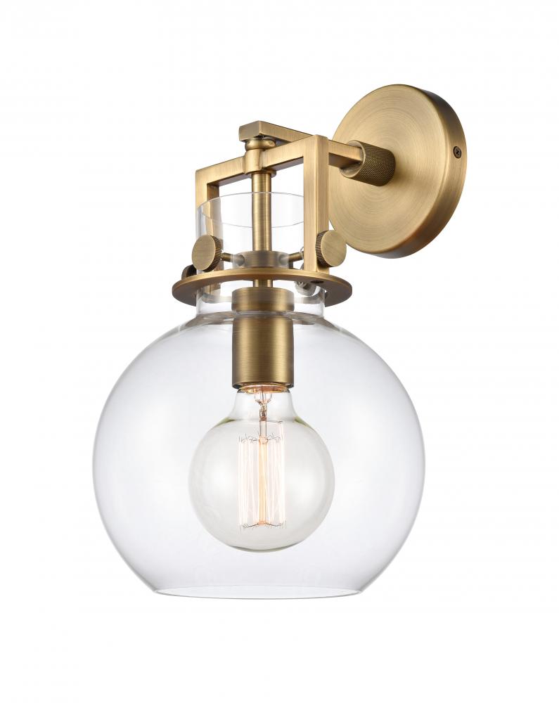 Newton Sphere - 1 Light - 8 inch - Champagne Bronze - Sconce