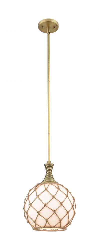 Astor - 1 Light - 10 inch - Polished Nickel - Mini Pendant