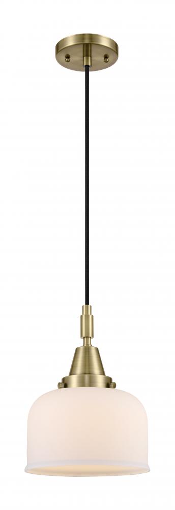 Bell - 1 Light - 8 inch - Brushed Brass - Mini Pendant