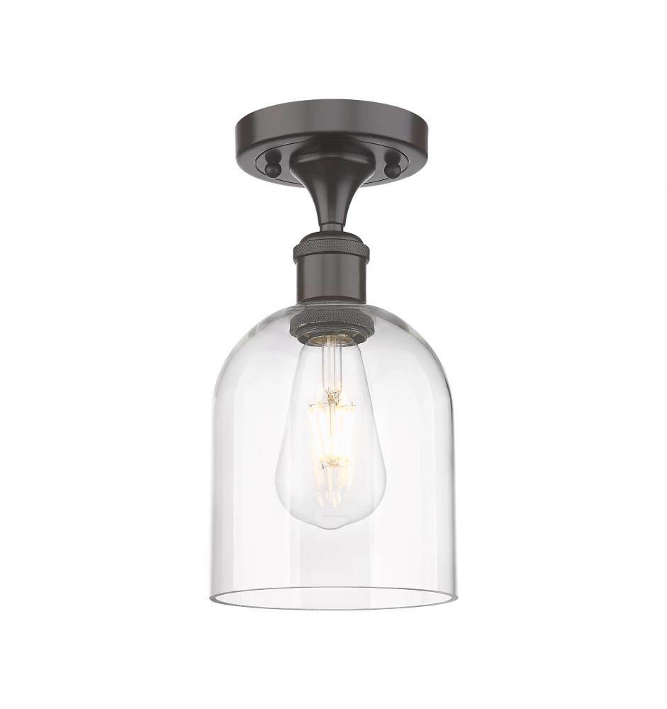 Bella - 1 Light - 6 inch - Oil Rubbed Bronze - Semi-Flush Mount