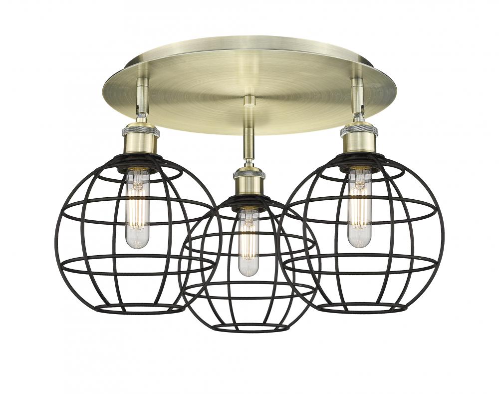 Lake Placid - 3 Light - 20 inch - Oil Rubbed Bronze - Flush Mount
