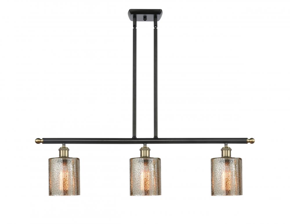 Cobbleskill - 3 Light - 36 inch - Black Antique Brass - Cord hung - Island Light