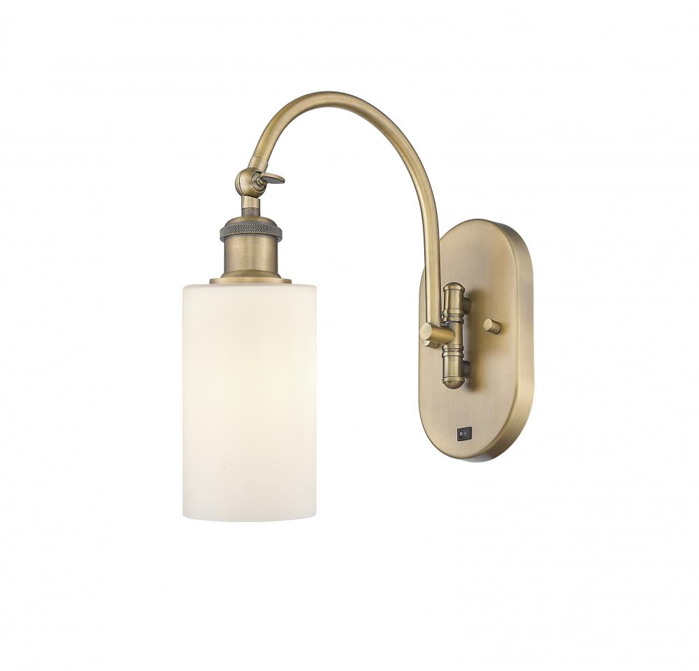 Clymer - 1 Light - 4 inch - Brushed Brass - Adjustable Swing Arm