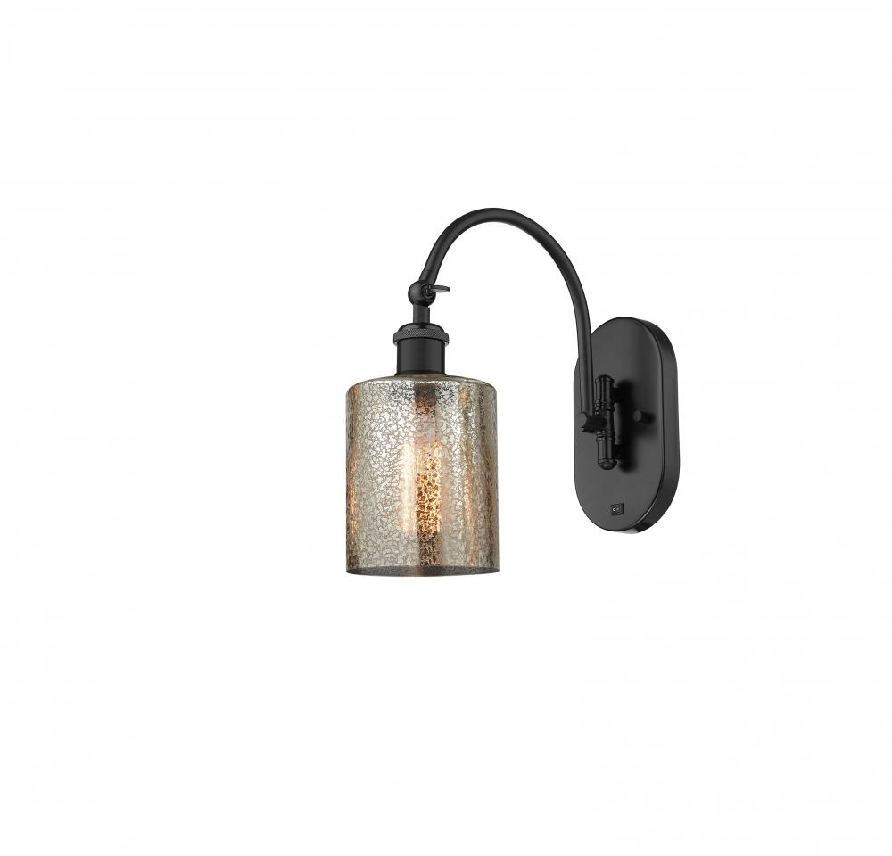 Cobbleskill - 1 Light - 5 inch - Matte Black - Adjustable Swing Arm