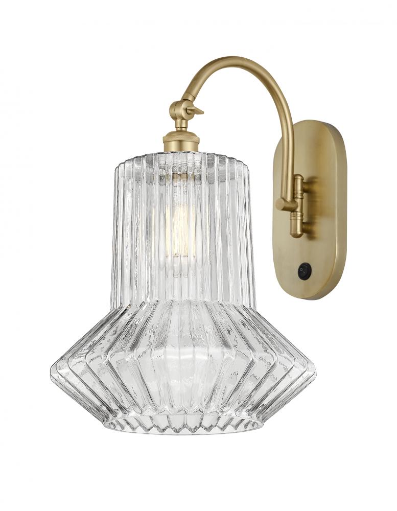 Springwater - 1 Light - 12 inch - Satin Gold - Adjustable Swing Arm