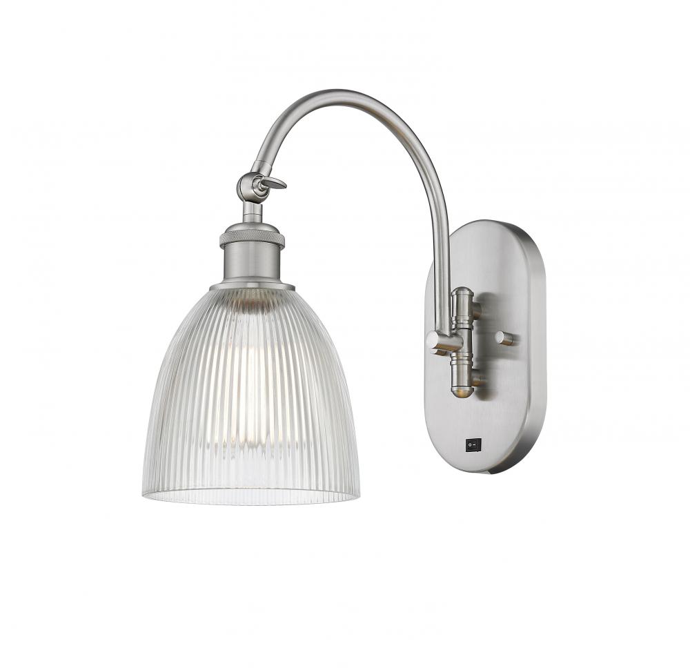 Castile - 1 Light - 6 inch - Brushed Satin Nickel - Adjustable Swing Arm