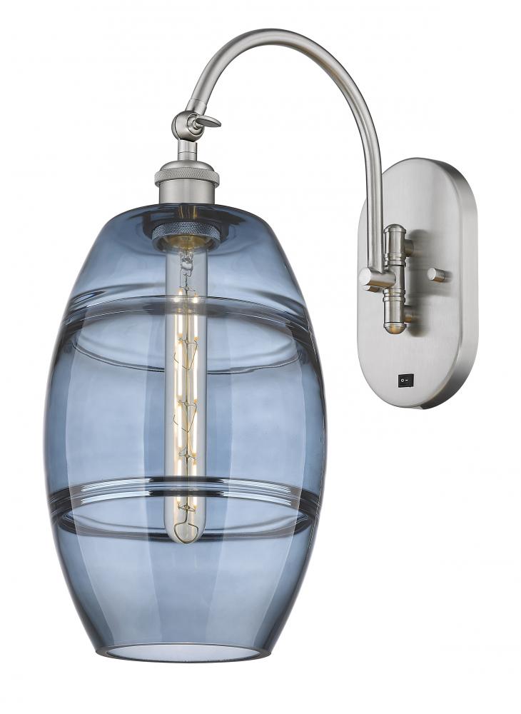 Vaz - 1 Light - 8 inch - Brushed Satin Nickel - Adjustable Swing Arm
